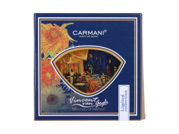 Talerzyk szklana podkładka Carmani Gogh Taras kawiarni nocą