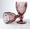 Zestaw 6 kieliszków Elise Pink różowe do wina na prezent