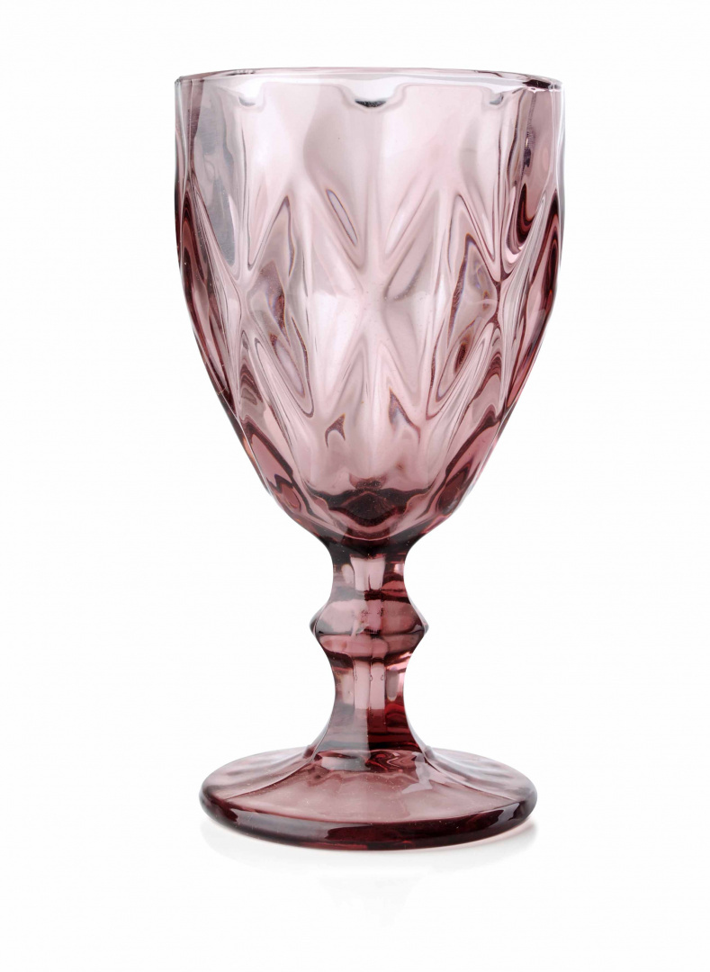 Zestaw 6 kieliszków Elise Pink różowe do wina na prezent
