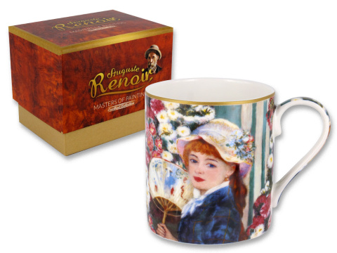 Carmani kubek do kawy na prezent Renoir Dziewczyna wachlarz