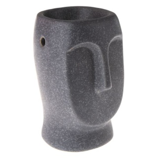 Kominek ceramika na wosk olejek zapachowy ciemny posąg twarz