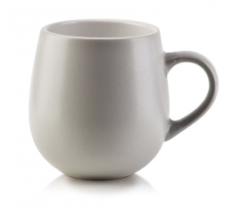 Szary ceramiczny kubek do kawy herbaty Sally Barrel matowy