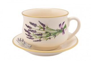 Filiżanka do picia herbaty z Mieroszowa lawenda