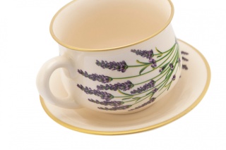 Filiżanka do picia herbaty z Mieroszowa lawenda