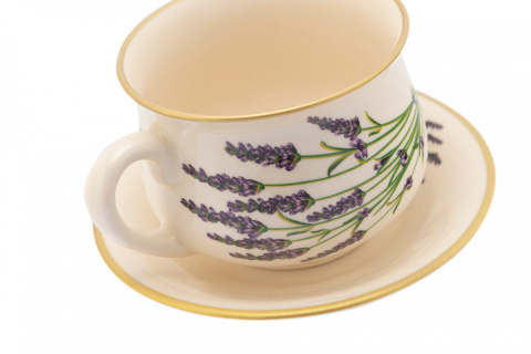 Filiżanka do picia herbaty z Mieroszowa lawenda