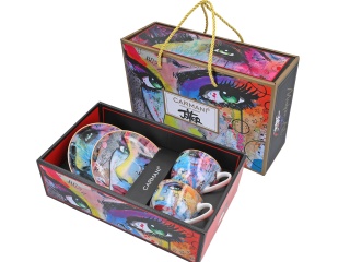 Zestaw 2 filiżanki ze spodkami Jover Carmani na prezent