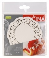 Zestaw 50 serwet ażurowych 10 cm serwetki papierowe