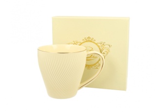 Kubek do herbaty w kolorze kremowym Ice Cream na prezent