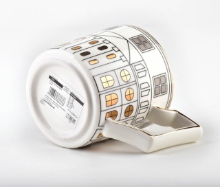 Porcelanowy kubek do herbaty kawy Otis ozdobny na prezent