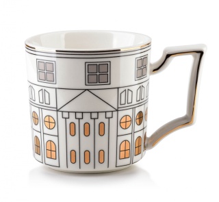 Porcelanowy kubek do herbaty kawy Otis ozdobny na prezent