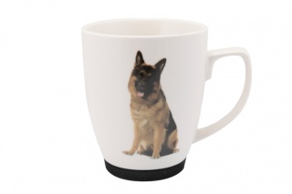 Kubek w pudełku porcelana na prezent pies owczarek Queen