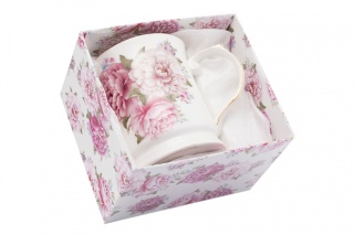 Kubek z porcelany Chryzantema Fusaichi Pegasus kwiaty