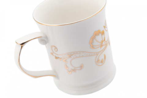 Kubek z porcelany Primavera Fusaichi Pegasus złoty kwiat