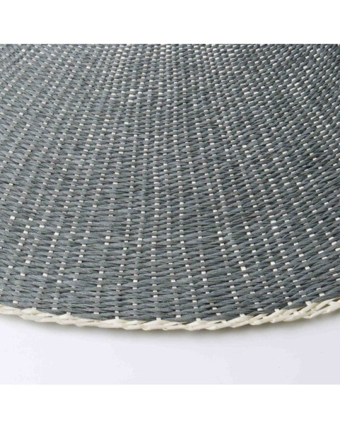 Nowoczesna okrągła mata stołowa szara 38 cm