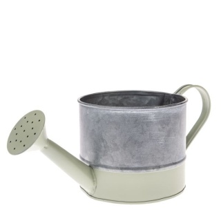 Metalowa osłonka doniczka na kwiaty kwiat konewka ozdobna