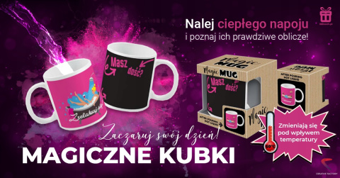 Śmieszny magiczny kubek prezent dla żony kobiety z nadrukiem