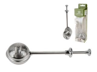 Stalowy zaparzacz sitko kulka tłokowa do herbaty ziół