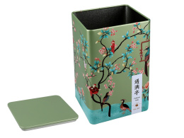 Wyjątkowa puszka do kawy lub herbaty zielona japoński wzór