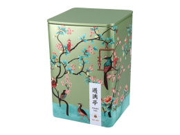 Wyjątkowa puszka do kawy lub herbaty zielona japoński wzór