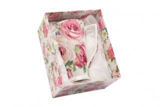 Wysoki kubek do herbaty kawy róża różowa Fusaichi Pegasus