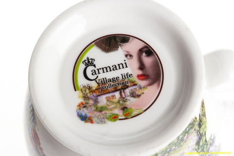 Carmani kubek do kawy dworek nad stawem na prezent pudełko