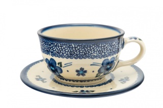 Filiżanka z ceramiki Bolesławiec oryginalny unikalny