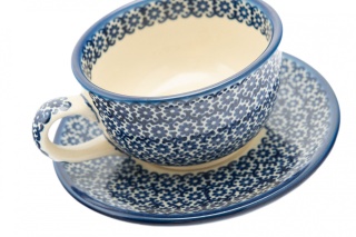 Filiżanka z ceramiki Bolesławiec oryginalny unikalny wzór