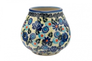 Kubek do yerba mate z ceramiki Bolesławiec kwiaty