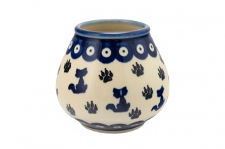 Kubek do yerba mate z ceramiki Bolesławiec koty