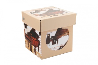 Kubek na prezent dla muzyka porcelanowy fortepian do kawy