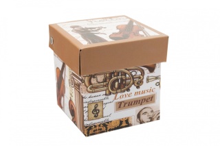 Kubek na prezent dla muzyka porcelanowy skrzypce do herbaty