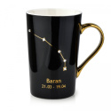 Kubek do kawy herbaty zodiak Baran z porcelany na prezent