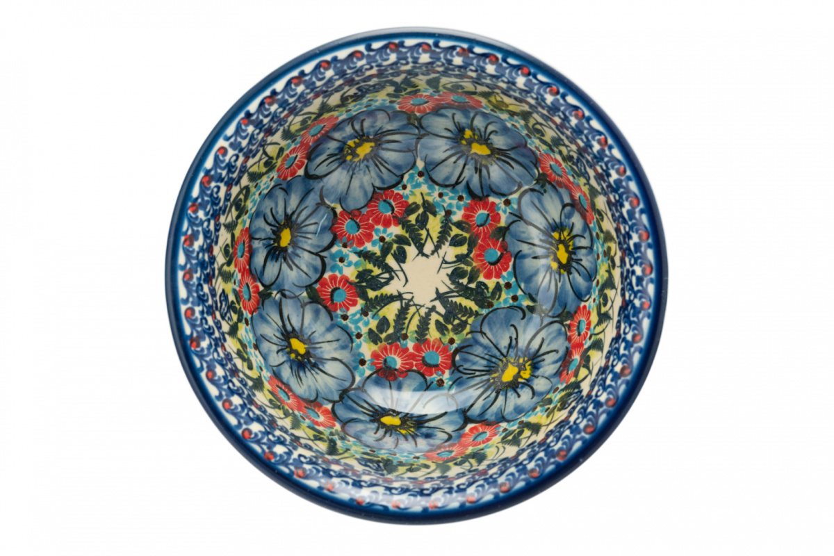 Miska z ceramiki Bolesławiec oryginalny artystyczny wzór