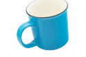 Niebieski prosty kubek do herbaty kawy klasyczny prezent