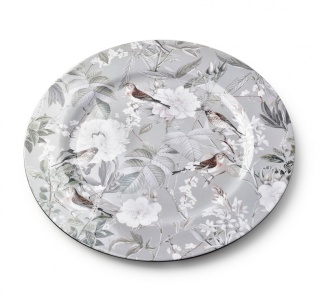 Podkładka dekoracyjna podtalerz Blanche Colours okrągła szara