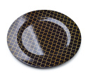 Podkładka dekoracyjna podtalerz Blanche Geo okrągły czarny