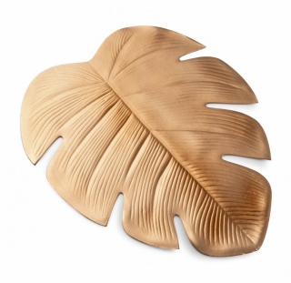 Miedziana mata na stół podkładka Jungle monstera ozdoba