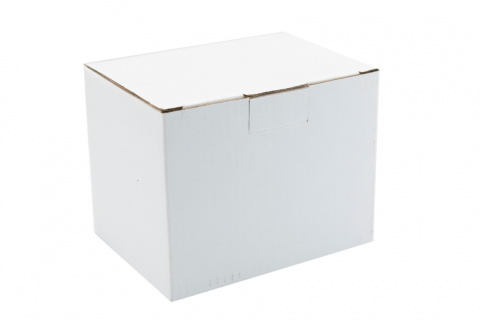 Żółty prosty kubek do herbaty kawy w pudełku na prezent