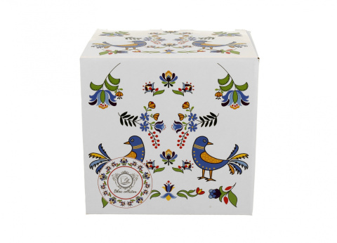 Duży kubek kubas ptaszek kaszubski porcelana na urodziny