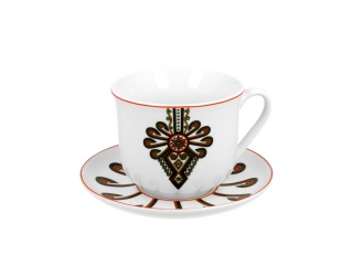 Zestaw filiżanka jumbo ze spodkiem do herbaty parzenica