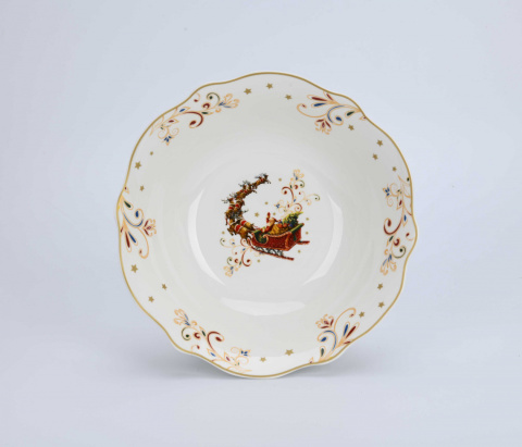 Miska miseczka porcelanowa świąteczna Mikołaj magnoble