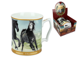 Piękny kubek do kawy w konie doskanały na prezent Carmani