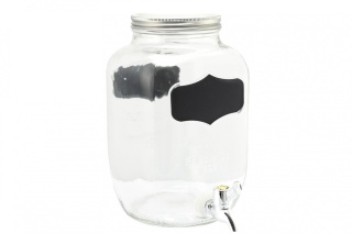 Słój butelka szklana z kranikiem kranem 3,5 litry na sok