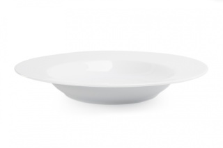 2 białe talerze obiadowe głębokie na zupę Kahla Nature