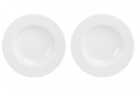 2 białe talerze obiadowe głębokie na zupę Kahla Nature