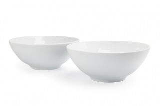 2 miski okrągłe białe z porcelany miska Kahla Nature