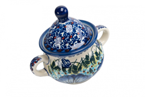 Cukiernica z ceramiki Bolesławiec oryginalny artystyczny wzór