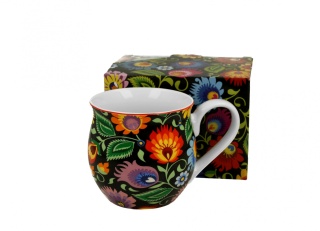 Kubek kubas country w pudełku etnic na urodziny beczułka