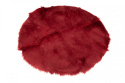 Dywanik czerwony futerko do sypialni salonu na krzesło 55 cm