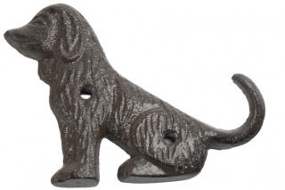 Haczyk żeliwny ścienny pies do powieszenia wieszak piesek